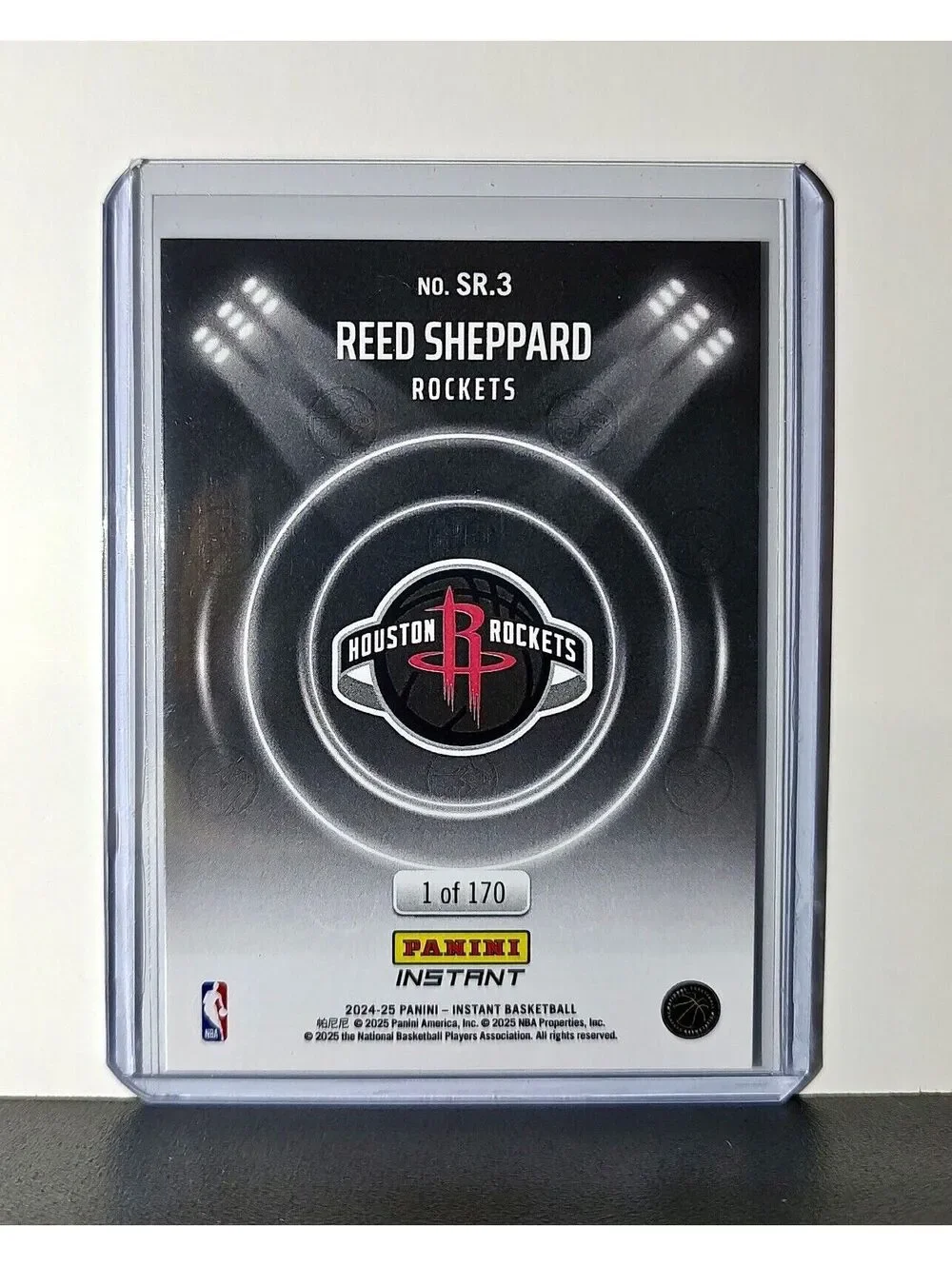 Reed Sheppard Rookie 2024-25 Panini Spotlight Rookies NBA #3 Rockets 1 of 170